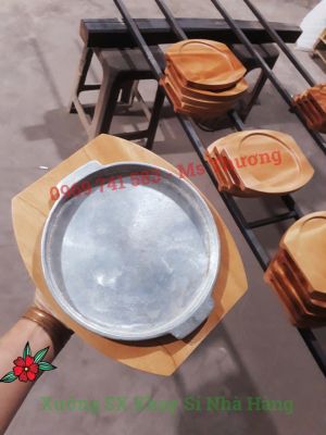 Đế Gỗ Lót Chảo Gang Tròn