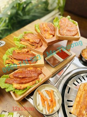 Kệ Gỗ 5 Tầng - Quán BBQ Lẩu Nướng