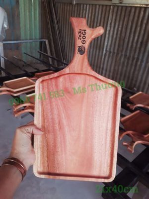Khay Tay Cầm Sừng 40x21cm