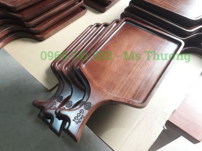 Khay Tay Cầm Sừng 40x21cm